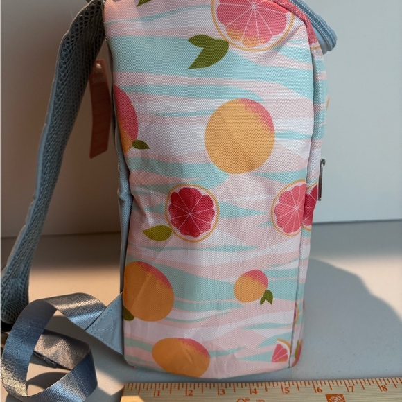 NWT June Shine Citrus Print Insulated Cooler Backpack - Picture 4 of 11